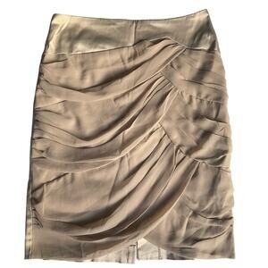 IZAS Women’s Fancy Skirt size XS, Beige Tan, Above Knee, 2 Layers